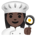 woman cook, dark skin tone